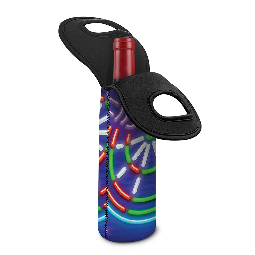 Darts Bar Sign Print Single Neoprene Wine Tote
