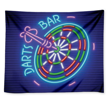 Darts Bar Sign Print Tapestry
