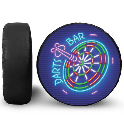 Darts Bar Sign Print Tire Cover