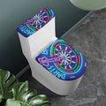 Darts Bar Sign Print Toilet Lid And Tank Cover Set