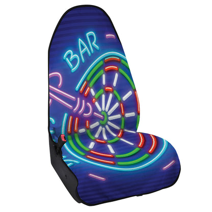 Darts Bar Sign Print Waterproof Car Seat Cover