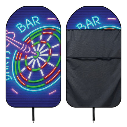 Darts Bar Sign Print Waterproof Car Seat Cover
