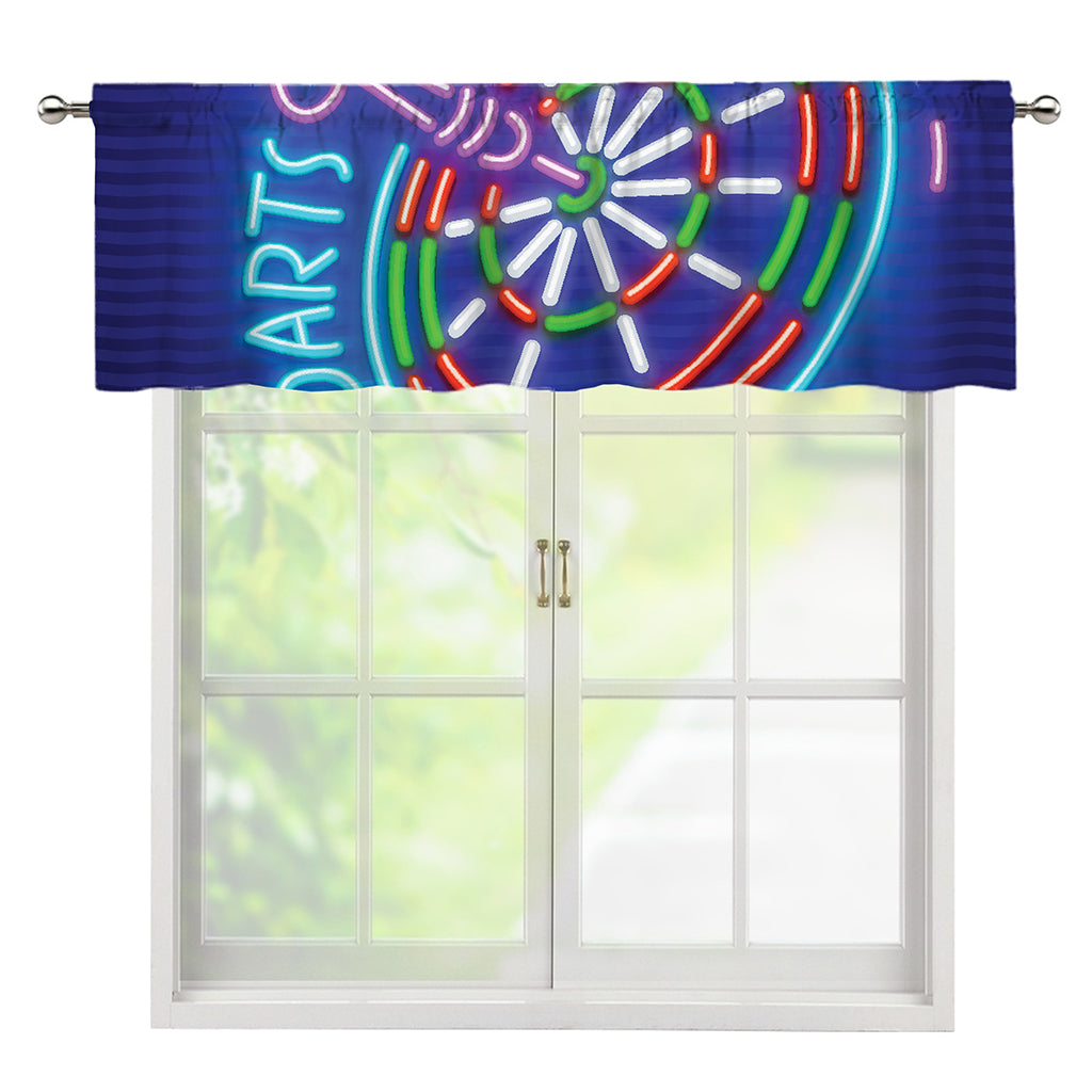Darts Bar Sign Print Window Valance