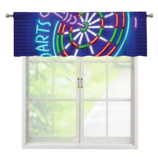 Darts Bar Sign Print Window Valance