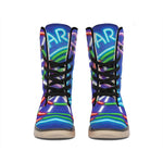 Darts Bar Sign Print Winter Boots