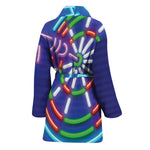 Darts Bar Sign Print Women's Bathrobe