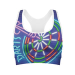 Darts Bar Sign Print Women's Sports Bra