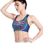 Darts Bar Sign Print Women's Sports Bra