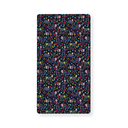 Day Of The Dead Calavera Cat Print Baby Crib Sheet