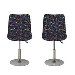 Day Of The Dead Calavera Cat Print Bar Stool Covers