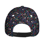 Day Of The Dead Calavera Cat Print Baseball Cap