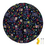 Day Of The Dead Calavera Cat Print Basketball