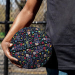 Day Of The Dead Calavera Cat Print Basketball