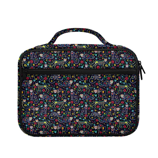 Day Of The Dead Calavera Cat Print Briefcase Bible Bag