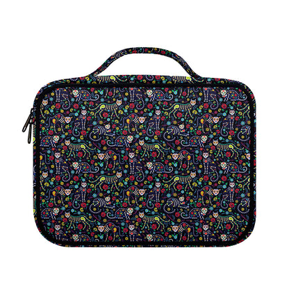 Day Of The Dead Calavera Cat Print Briefcase Bible Bag
