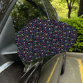 Day Of The Dead Calavera Cat Print Car Side Mirror Covers