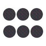 Day Of The Dead Calavera Cat Print Coaster Set