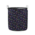 Day Of The Dead Calavera Cat Print Collapsible Laundry Basket