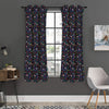 Day Of The Dead Calavera Cat Print Curtain