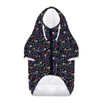 Day Of The Dead Calavera Cat Print Dog Zip Up Hoodie