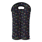 Day Of The Dead Calavera Cat Print Double Neoprene Wine Tote