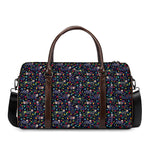 Day Of The Dead Calavera Cat Print Duffle Bag