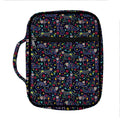 Day Of The Dead Calavera Cat Print Front Pocket Bible Bag