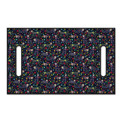 Day Of The Dead Calavera Cat Print Golf Cart Seat Cover