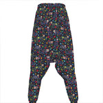 Day Of The Dead Calavera Cat Print Hammer Pants