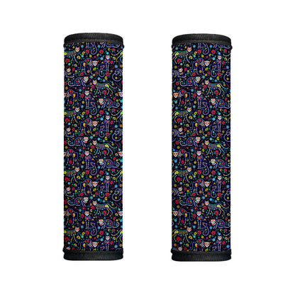 Day Of The Dead Calavera Cat Print Handle Covers