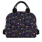 Day Of The Dead Calavera Cat Print Insulated Lunch Bag
