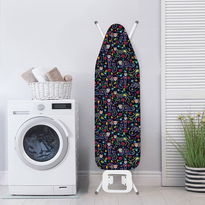 Day Of The Dead Calavera Cat Print Ironing Board Cover