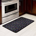 Day Of The Dead Calavera Cat Print Kitchen Mat