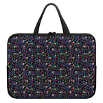 Day Of The Dead Calavera Cat Print Laptop Sleeve With Handle