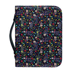 Day Of The Dead Calavera Cat Print Leather Bible Cover