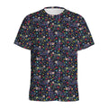 Day Of The Dead Calavera Cat Print Men's Athletic T-Shirt