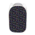 Day Of The Dead Calavera Cat Print Mesh Laundry Hamper