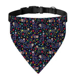 Day Of The Dead Calavera Cat Print Over The Collar Dog Bandana