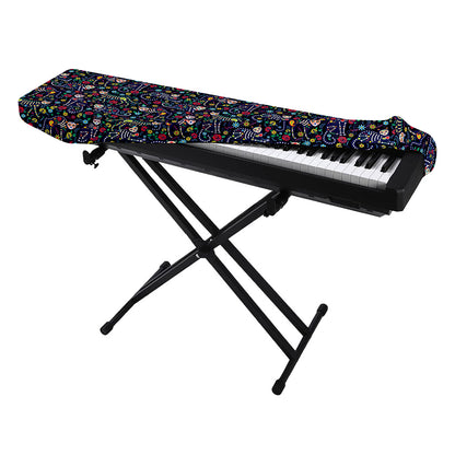 Day Of The Dead Calavera Cat Print Piano Keyboard Cover