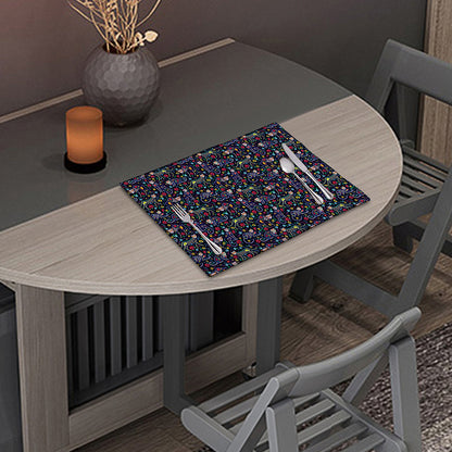 Day Of The Dead Calavera Cat Print Placemat