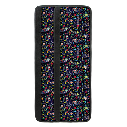 Day Of The Dead Calavera Cat Print Refrigerator Handle Covers