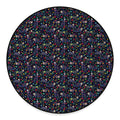 Day Of The Dead Calavera Cat Print Round Floor Mat
