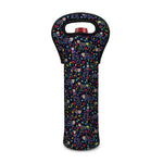 Day Of The Dead Calavera Cat Print Single Neoprene Wine Tote