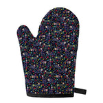 Day Of The Dead Calavera Cat Print Single Oven Mitt