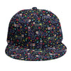 Day Of The Dead Calavera Cat Print Snapback Cap