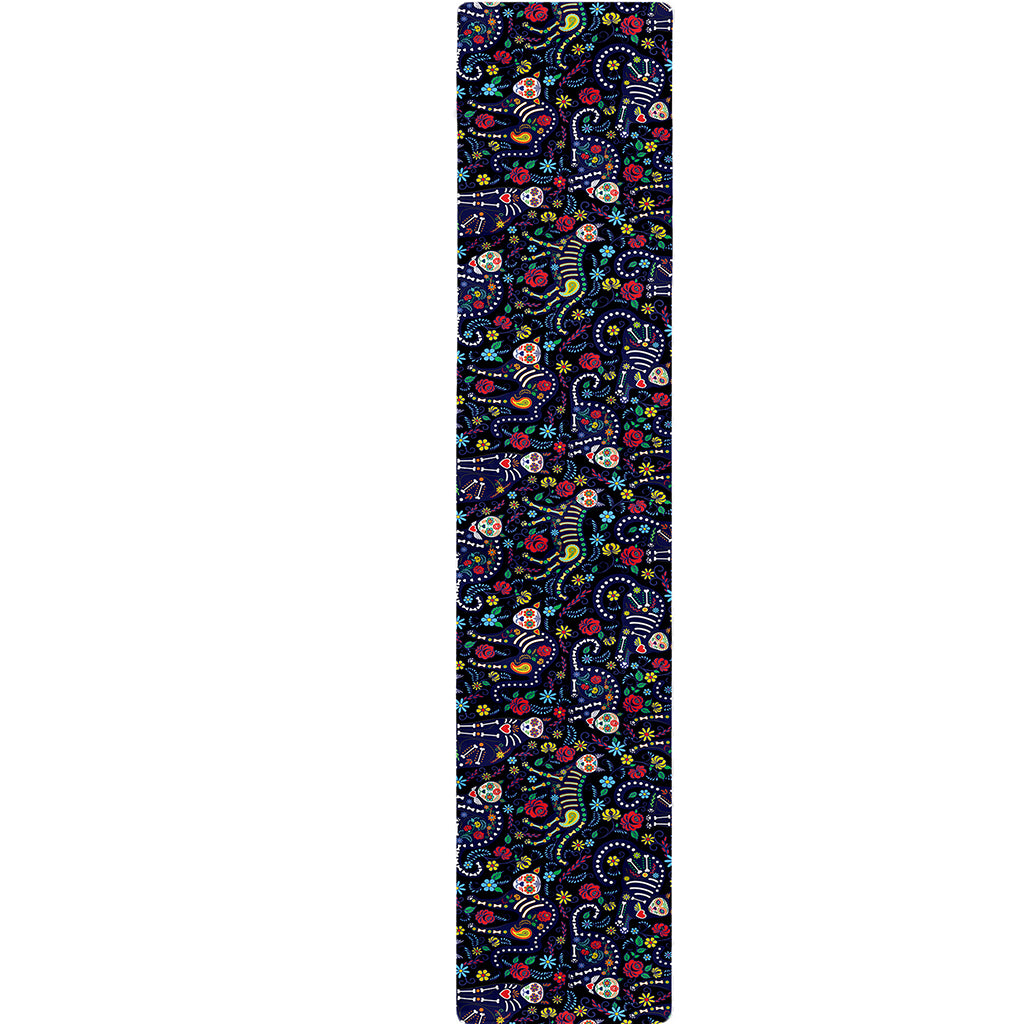 Day Of The Dead Calavera Cat Print Table Runner