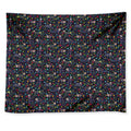 Day Of The Dead Calavera Cat Print Tapestry