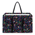 Day Of The Dead Calavera Cat Print Utility Tote Bag