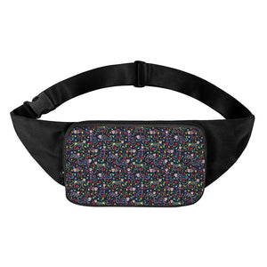 Day Of The Dead Calavera Cat Print Waist Bag