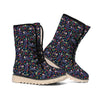 Day Of The Dead Calavera Cat Print Winter Boots